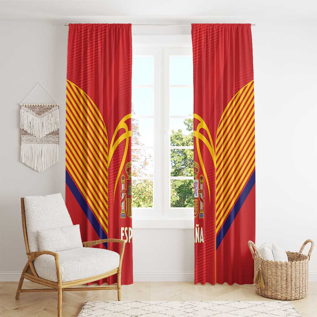Spain Basketball Window Curtain La Roja Go Champions - Wonder Print Shop