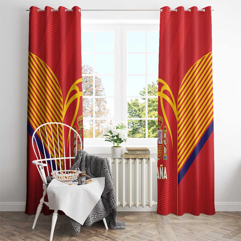 Spain Basketball Window Curtain La Roja Go Champions - Wonder Print Shop