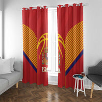 Spain Basketball Window Curtain La Roja Go Champions - Wonder Print Shop