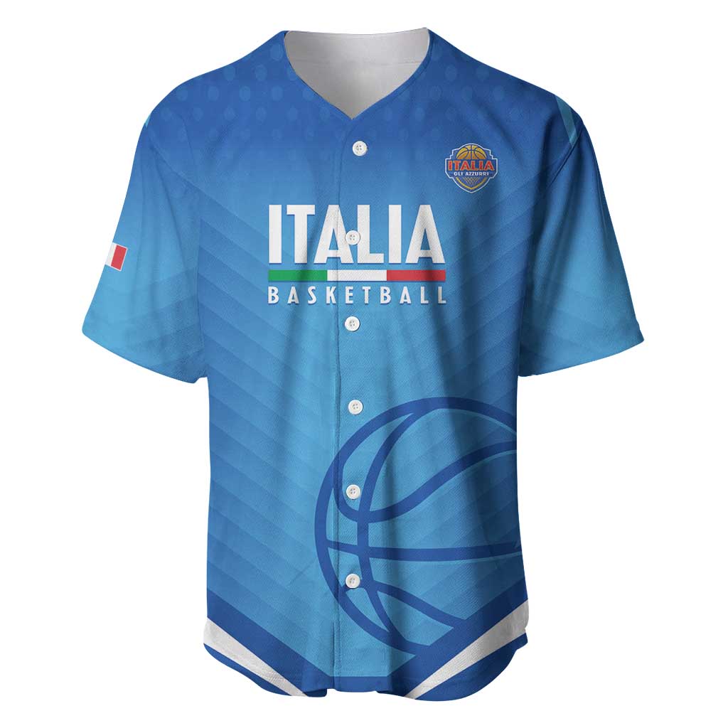Italy Basketball Custom Baseball Jersey Gli Azzurri Go Champions - Wonder Print Shop