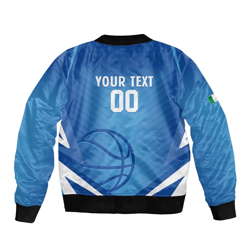 Italy Basketball Custom Bomber Jacket Gli Azzurri Go Champions - Wonder Print Shop