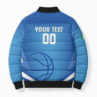 Italy Basketball Custom Bomber Puffer Jacket Gli Azzurri Go Champions - Wonder Print Shop