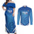Italy Basketball Custom Couples Matching Off Shoulder Maxi Dress and Long Sleeve Button Shirt Gli Azzurri Go Champions - Wonder Print Shop