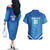 Italy Basketball Custom Couples Matching Off The Shoulder Long Sleeve Dress and Hawaiian Shirt Gli Azzurri Go Champions - Wonder Print Shop