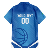 Italy Basketball Custom Family Matching Off The Shoulder Long Sleeve Dress and Hawaiian Shirt Gli Azzurri Go Champions - Wonder Print Shop