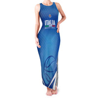 Italy Basketball Custom Family Matching Tank Maxi Dress and Hawaiian Shirt Gli Azzurri Go Champions - Wonder Print Shop