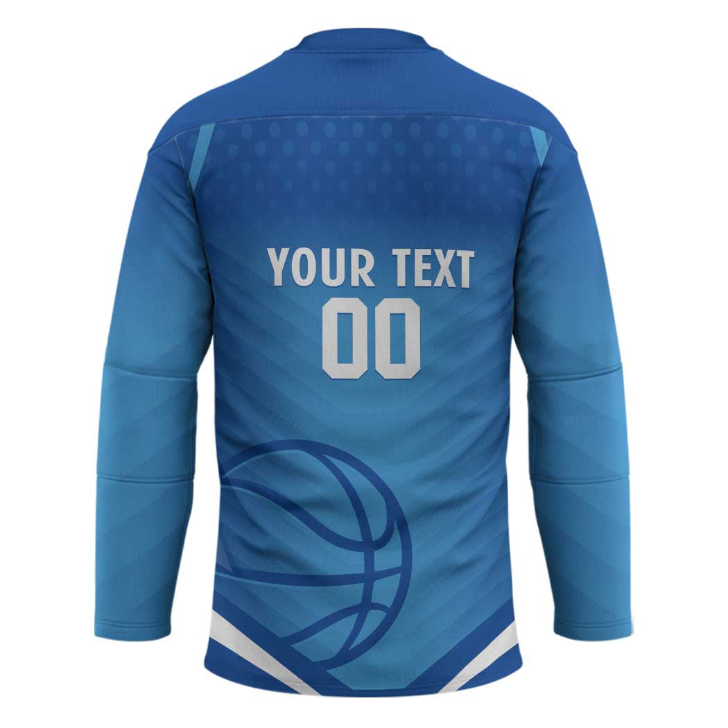 Italy Basketball Custom Hockey Jersey Gli Azzurri Go Champions - Wonder Print Shop