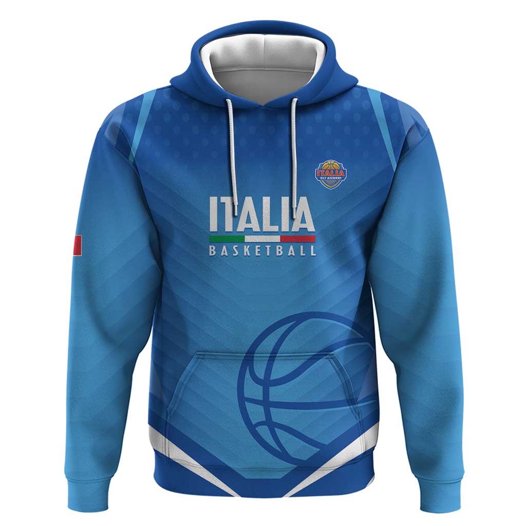 Italy Basketball Custom Hoodie Gli Azzurri Go Champions - Wonder Print Shop