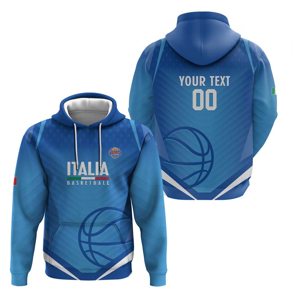 Italy Basketball Custom Hoodie Gli Azzurri Go Champions - Wonder Print Shop