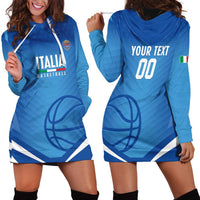 Italy Basketball Custom Hoodie Dress Gli Azzurri Go Champions - Wonder Print Shop