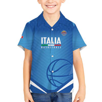 Italy Basketball Custom Kid Hawaiian Shirt Gli Azzurri Go Champions - Wonder Print Shop