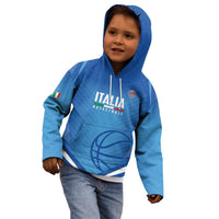 Italy Basketball Custom Kid Hoodie Gli Azzurri Go Champions - Wonder Print Shop