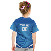 Italy Basketball Custom Kid T Shirt Gli Azzurri Go Champions - Wonder Print Shop