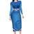 Italy Basketball Custom Long Sleeve Bodycon Dress Gli Azzurri Go Champions - Wonder Print Shop