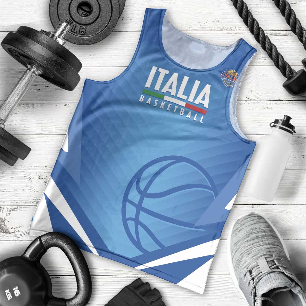 Italy Basketball Custom Men Tank Top Gli Azzurri Go Champions - Wonder Print Shop