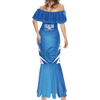 Italy Basketball Custom Mermaid Dress Gli Azzurri Go Champions - Wonder Print Shop