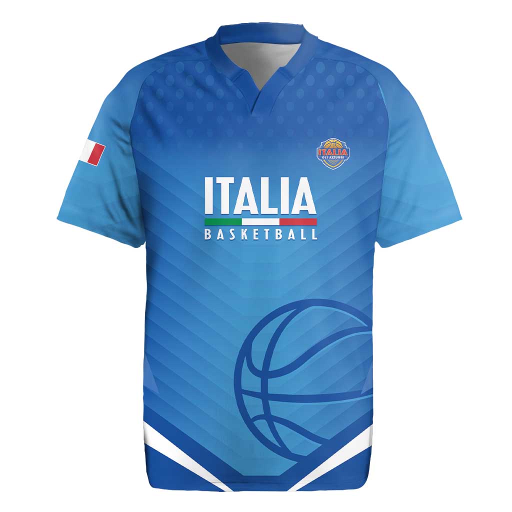 Italy Basketball Custom Rugby Jersey Gli Azzurri Go Champions - Wonder Print Shop