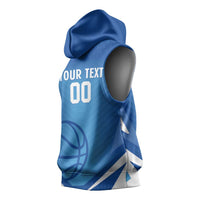 Italy Basketball Custom Sleeveless Hoodie Gli Azzurri Go Champions - Wonder Print Shop