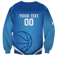 Italy Basketball Custom Sweatshirt Gli Azzurri Go Champions - Wonder Print Shop