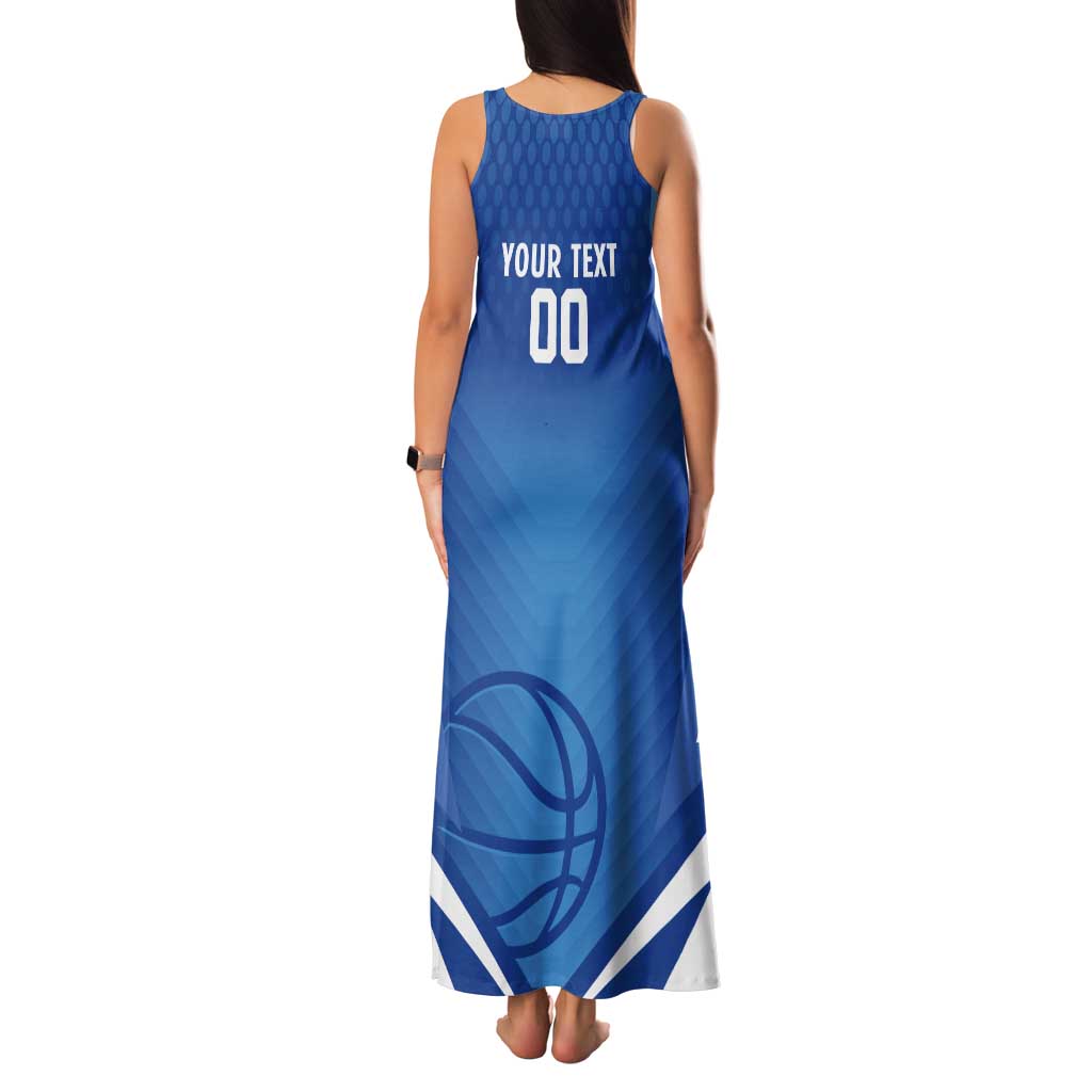 Italy Basketball Custom Tank Maxi Dress Gli Azzurri Go Champions - Wonder Print Shop