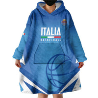 Italy Basketball Custom Wearable Blanket Hoodie Gli Azzurri Go Champions - Wonder Print Shop