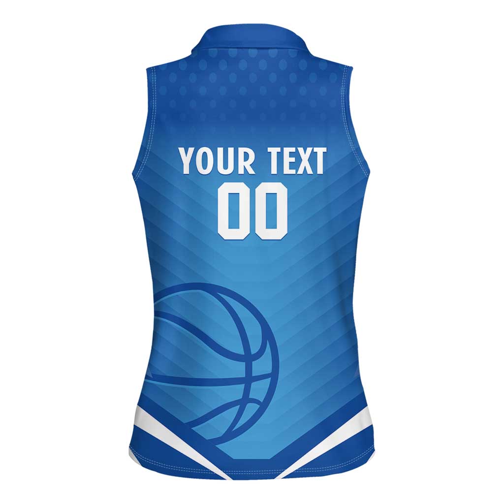 Italy Basketball Custom Women Sleeveless Polo Shirt Gli Azzurri Go Champions - Wonder Print Shop