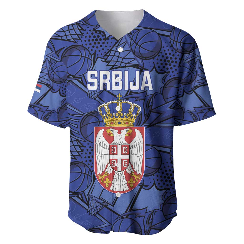 Serbia Basketball Custom Baseball Jersey Srbija Go Champions - Wonder Print Shop