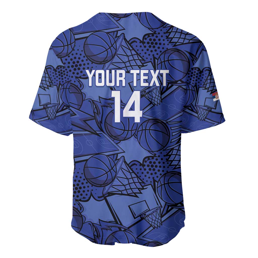 Serbia Basketball Custom Baseball Jersey Srbija Go Champions - Wonder Print Shop