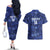 Serbia Basketball Custom Couples Matching Off The Shoulder Long Sleeve Dress and Hawaiian Shirt Srbija Go Champions - Wonder Print Shop
