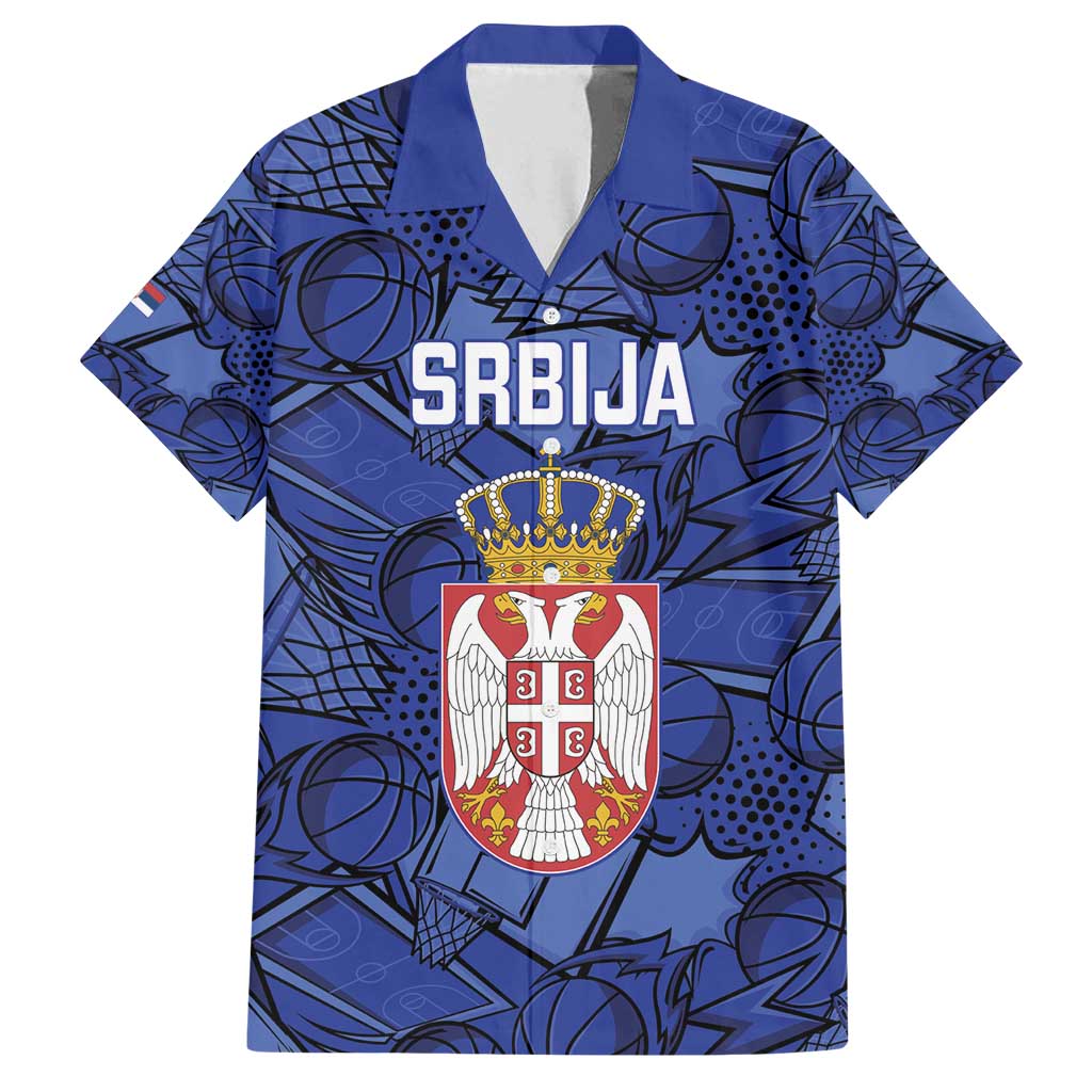 Serbia Basketball Custom Family Matching Long Sleeve Bodycon Dress and Hawaiian Shirt Srbija Go Champions - Wonder Print Shop