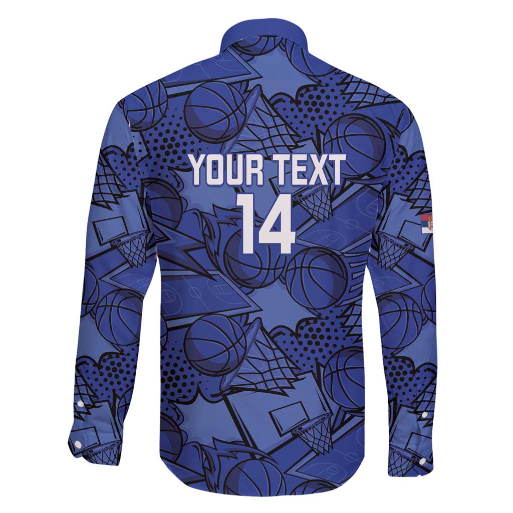 Serbia Basketball Custom Family Matching Long Sleeve Bodycon Dress and Hawaiian Shirt Srbija Go Champions - Wonder Print Shop