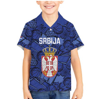 Serbia Basketball Custom Family Matching Mermaid Dress and Hawaiian Shirt Srbija Go Champions - Wonder Print Shop