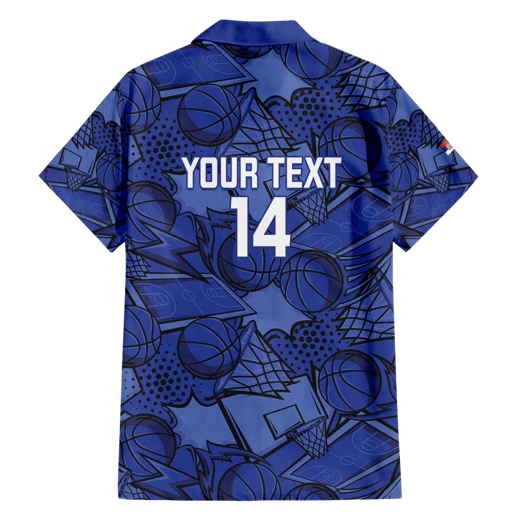 Serbia Basketball Custom Family Matching Short Sleeve Bodycon Dress and Hawaiian Shirt Srbija Go Champions - Wonder Print Shop