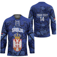 Serbia Basketball Custom Hockey Jersey Srbija Go Champions - Wonder Print Shop