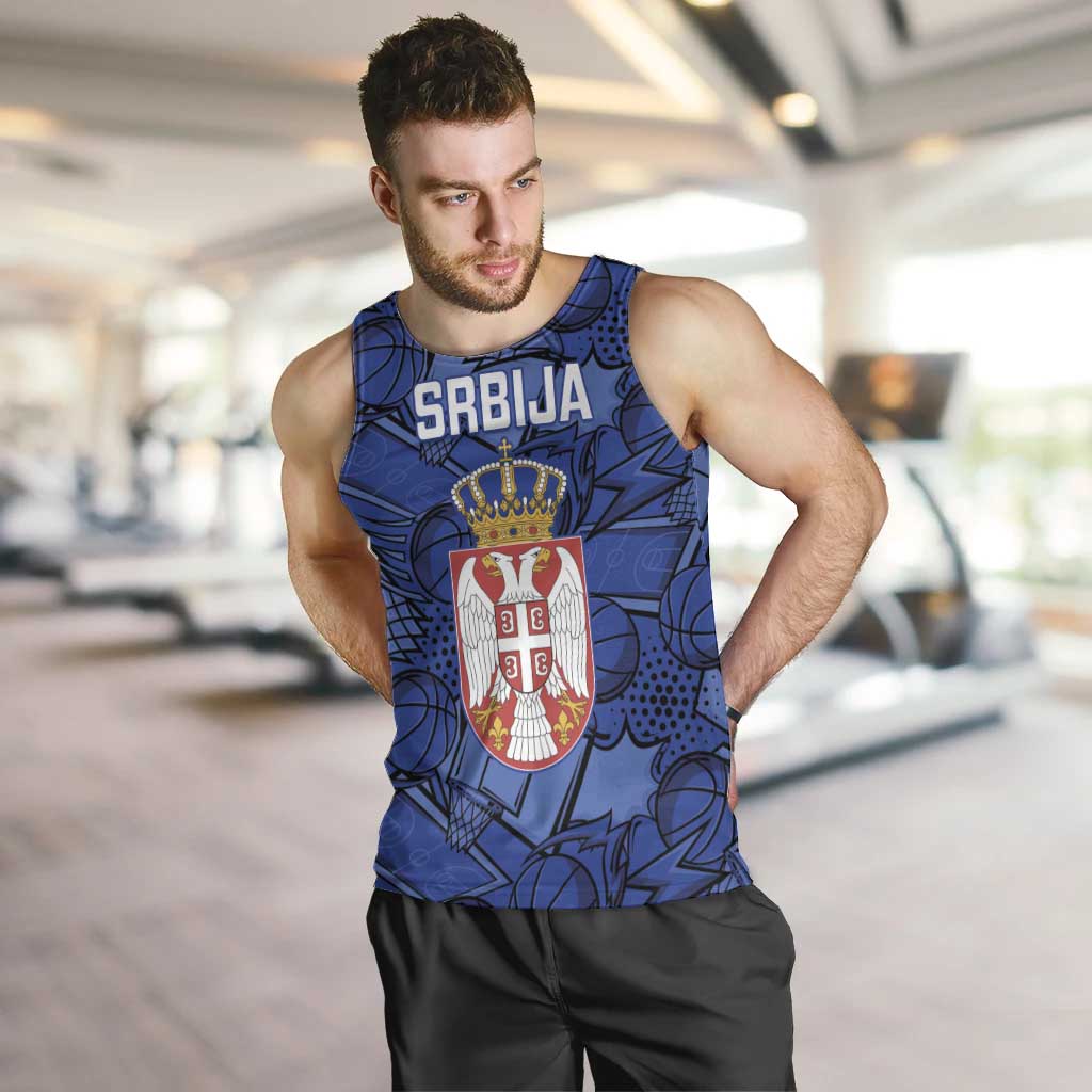 Serbia Basketball Custom Men Tank Top Srbija Go Champions - Wonder Print Shop