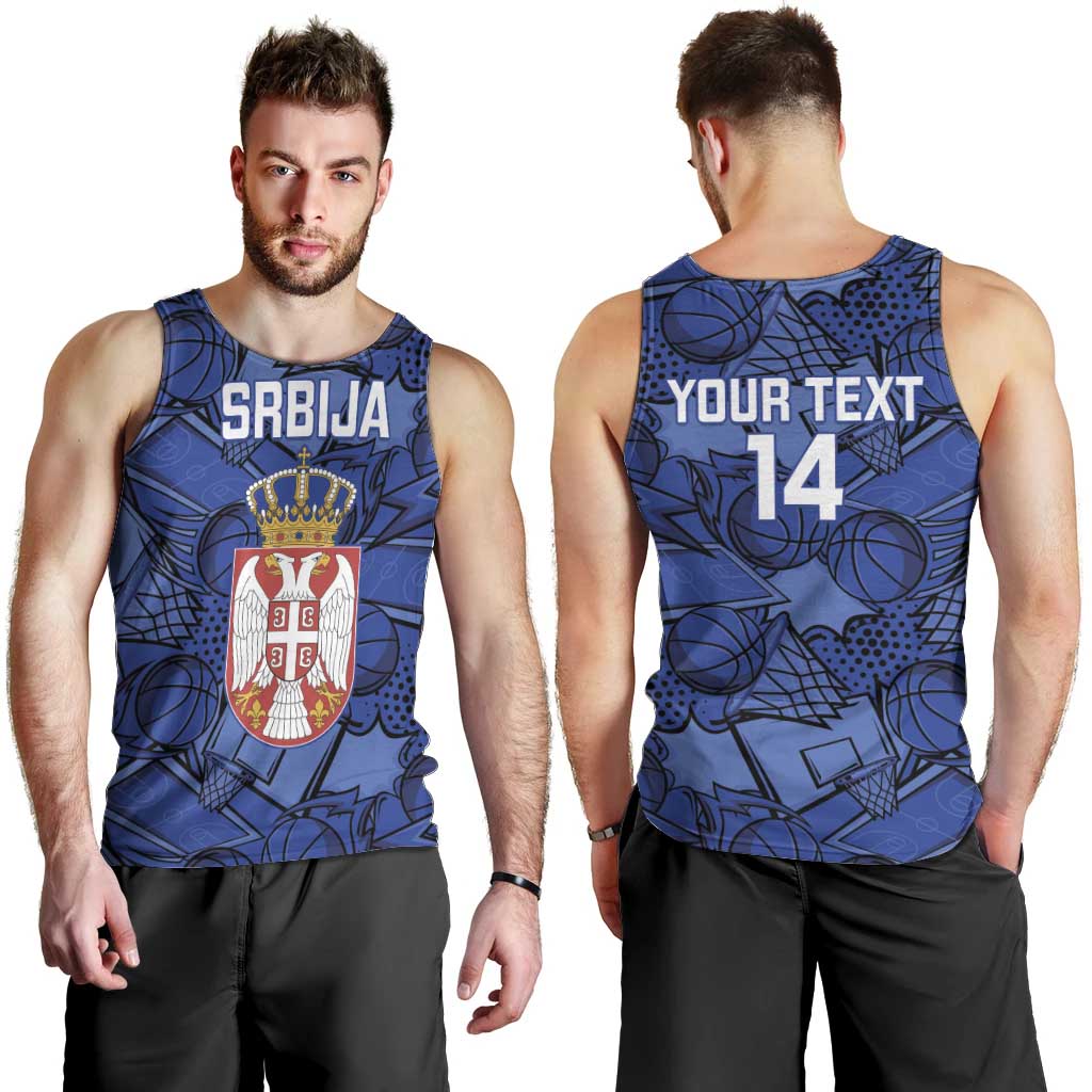 Serbia Basketball Custom Men Tank Top Srbija Go Champions - Wonder Print Shop