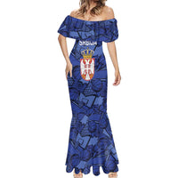 Serbia Basketball Custom Mermaid Dress Srbija Go Champions - Wonder Print Shop