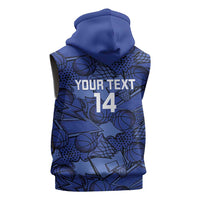 Serbia Basketball Custom Sleeveless Zip Hoodie Srbija Go Champions - Wonder Print Shop