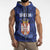 Serbia Basketball Custom Sleeveless Zip Hoodie Srbija Go Champions - Wonder Print Shop