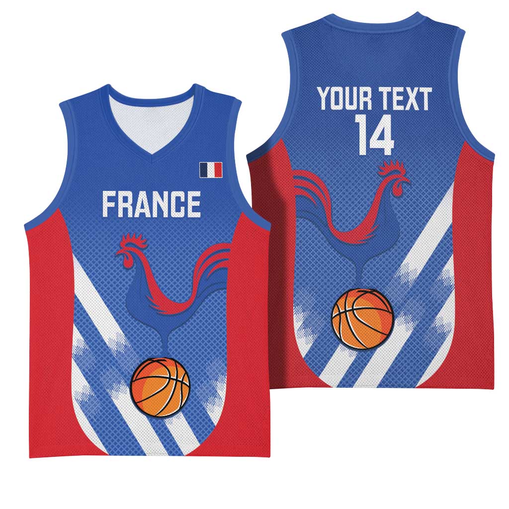 France Basketball Custom Basketball Jersey Allez Les Bleus - Wonder Print Shop