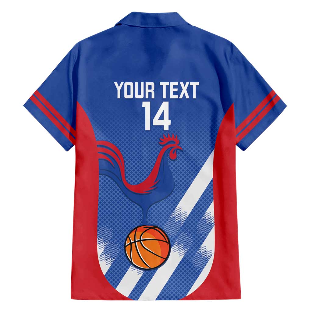France Basketball Custom Family Matching Short Sleeve Bodycon Dress and Hawaiian Shirt Allez Les Bleus - Wonder Print Shop