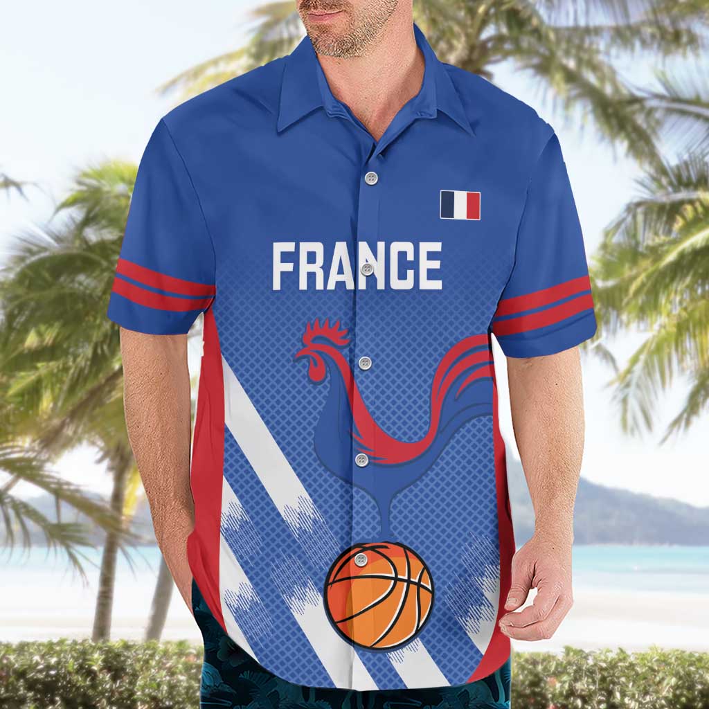 France Basketball Custom Hawaiian Shirt Allez Les Bleus - Wonder Print Shop