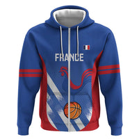 France Basketball Custom Hoodie Allez Les Bleus - Wonder Print Shop