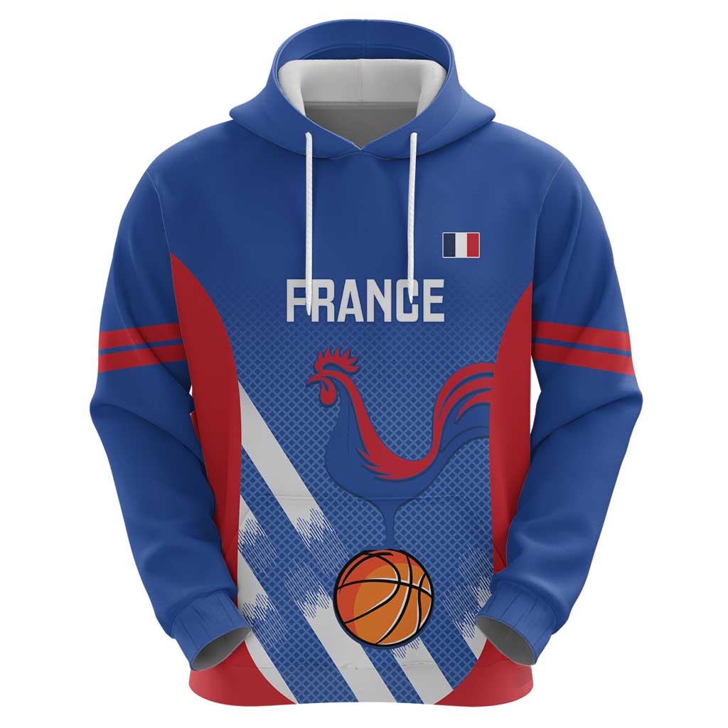 France Basketball Custom Hoodie Allez Les Bleus - Wonder Print Shop