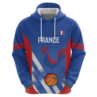 France Basketball Custom Hoodie Allez Les Bleus - Wonder Print Shop