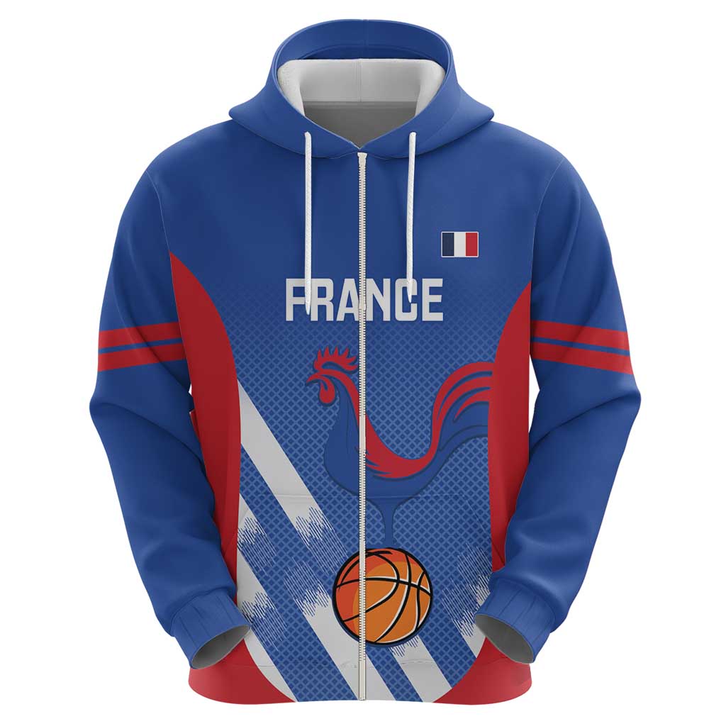 France Basketball Custom Hoodie Allez Les Bleus - Wonder Print Shop