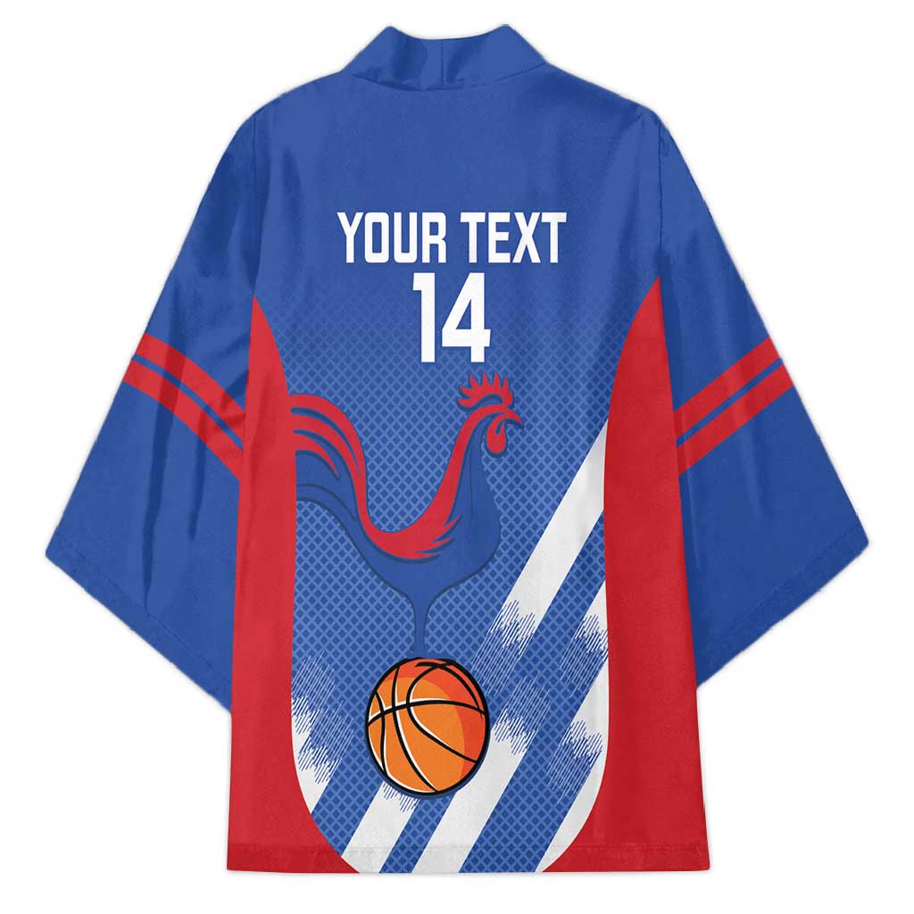 France Basketball Custom Kimono Allez Les Bleus - Wonder Print Shop