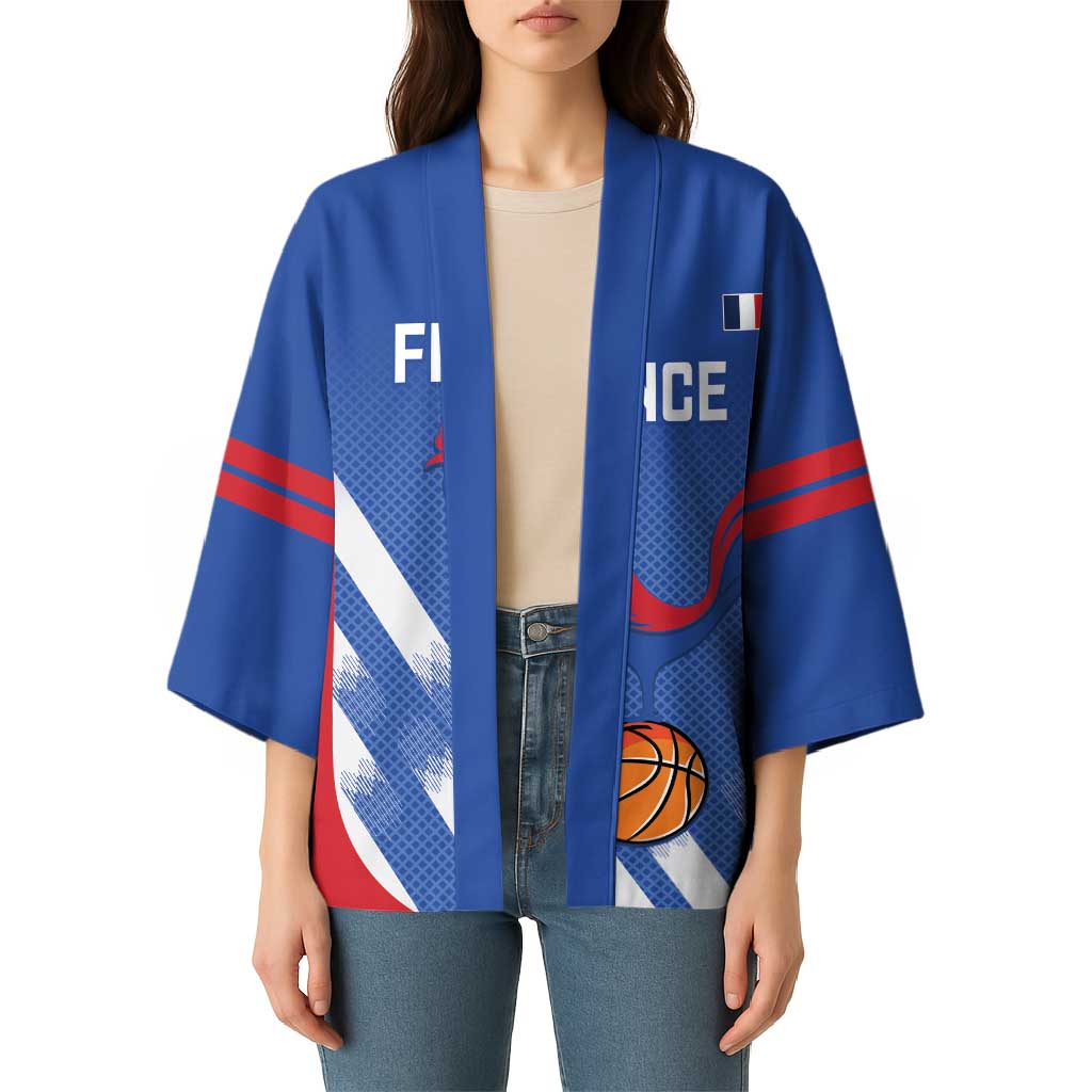 France Basketball Custom Kimono Allez Les Bleus - Wonder Print Shop