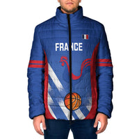 France Basketball Custom Padded Jacket Allez Les Bleus - Wonder Print Shop