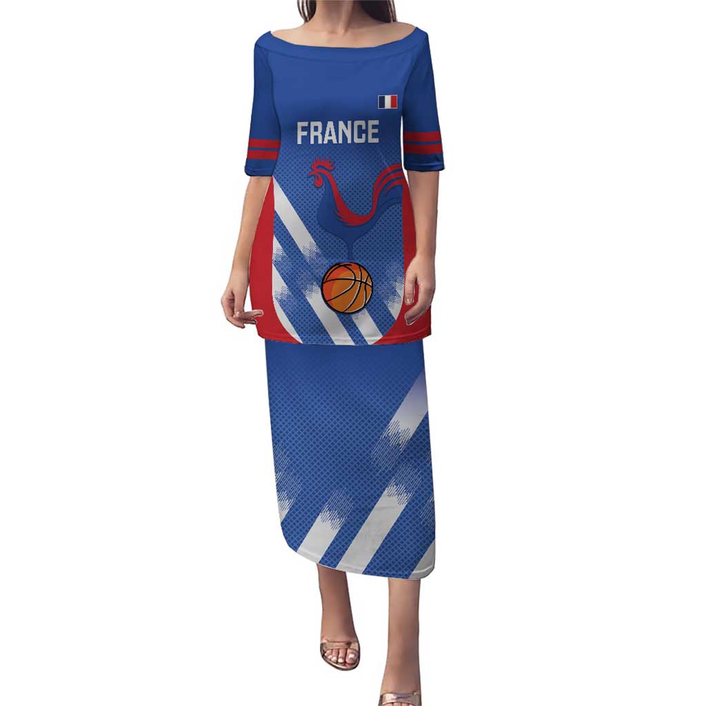 France Basketball Custom Puletasi Allez Les Bleus - Wonder Print Shop